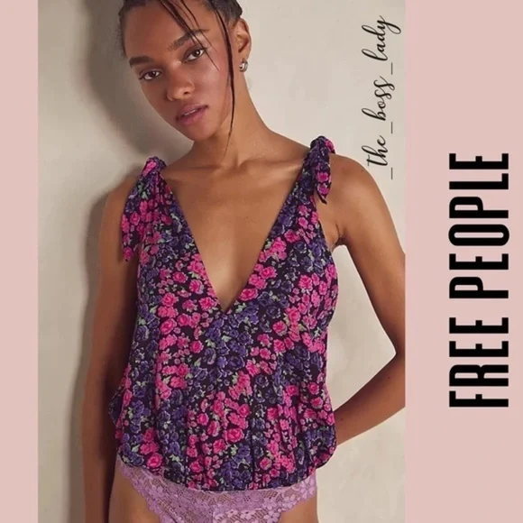 Free People bodysuit Small floral one-piece top lace - Picture 4 of 6